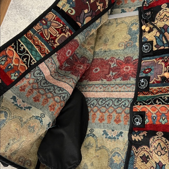 Vintage women’s FLASHBACK Tapestry Boho Sweater Blazer - Picture 5 of 5